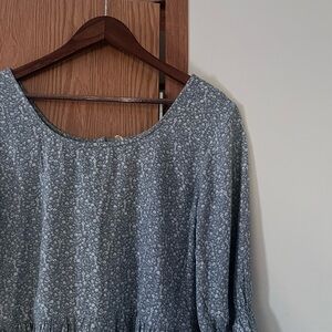 Floral Blue Dress